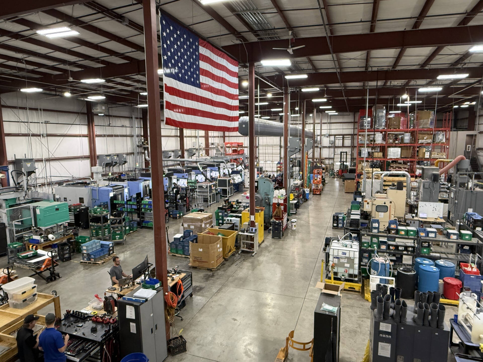 The manufacturing floor at Tekton, a Grand Rapids company that received a safety management program from OSH students